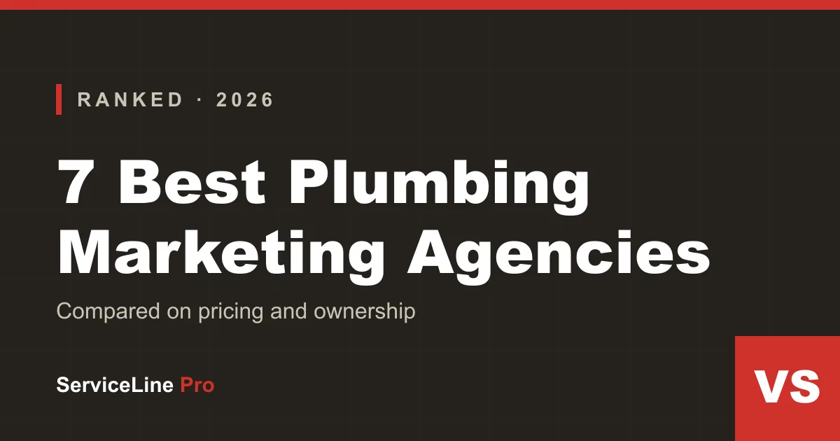 Comparison of the best plumbing marketing agencies for contractors in 2026