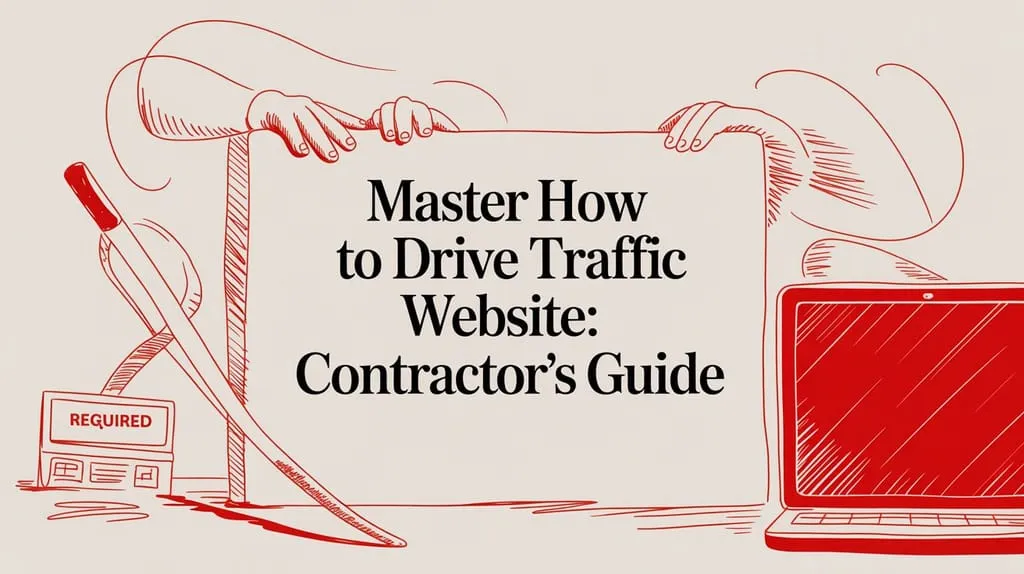 Master How to drive traffic website: Contractor's Guide