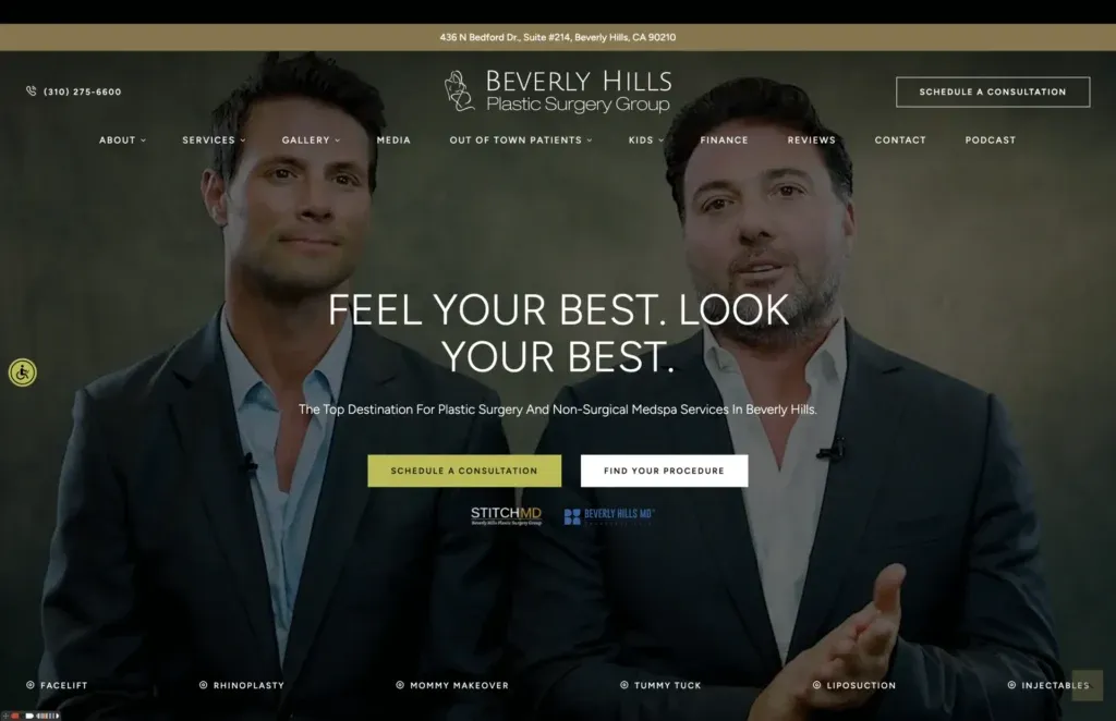 Beverly Hills Plastic Surgery. Ranked for 24 high-value search phrases