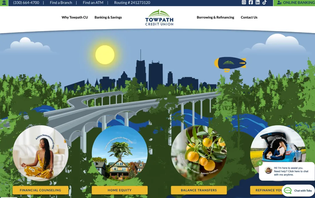 Towpath Credit Union. 10-15% higher loan-closing ratio with SMS