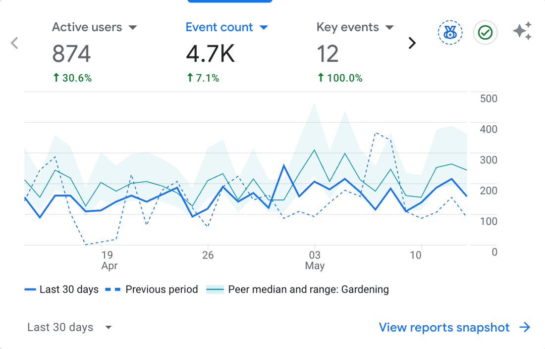 Google Analytics 4 dashboard overview